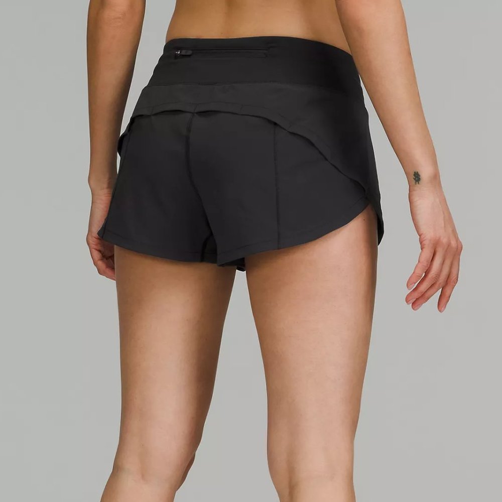 Lululemon Speed Up Low-Rise Lined Shorts in Black